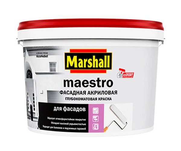  фасадная Marshall Maestro акриловая  (9 л, 4,5 л, 2,5) в .