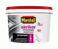 Структурная фасадная Краска Marshall Akrikor